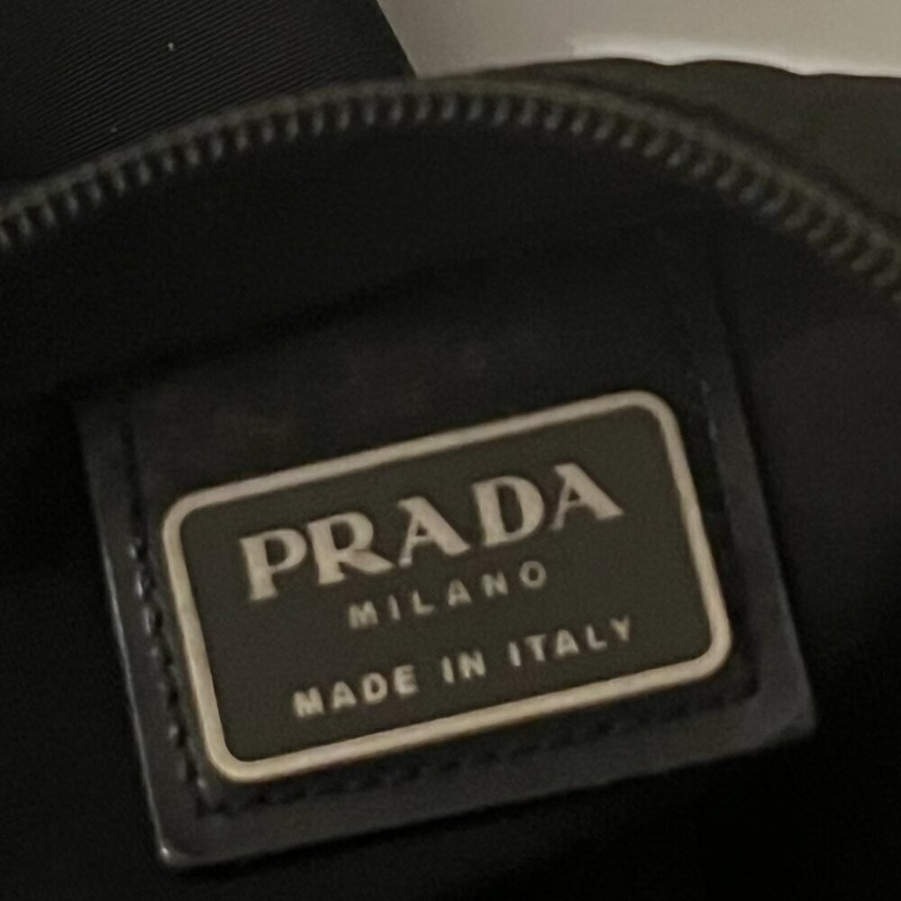 PRADA Black Tessuto Nylon Crossbody Messenger Bag - Picture 9 of 13